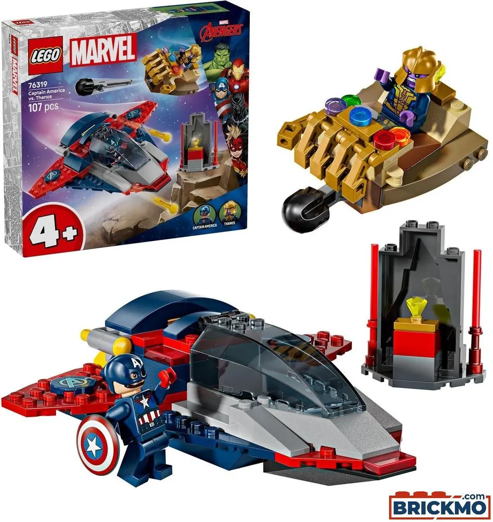 LEGO Marvel 76319 Duel Final, Captain America et Thanos avec Accessoires - 27