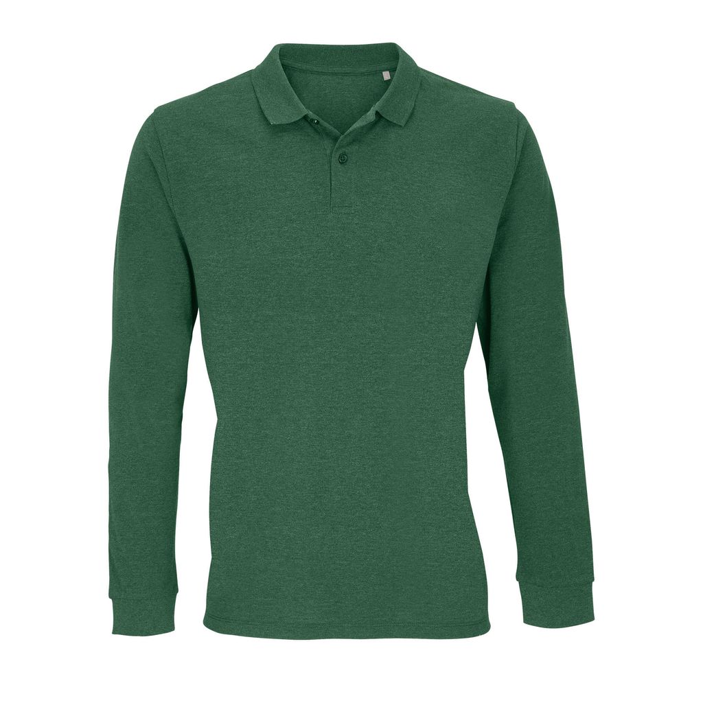 SOLs 04241 | Uni Long Sleeve Polo Shirt Planet Langarmpoloshirt Uni - Farbe: Bottle Green - Größe: S