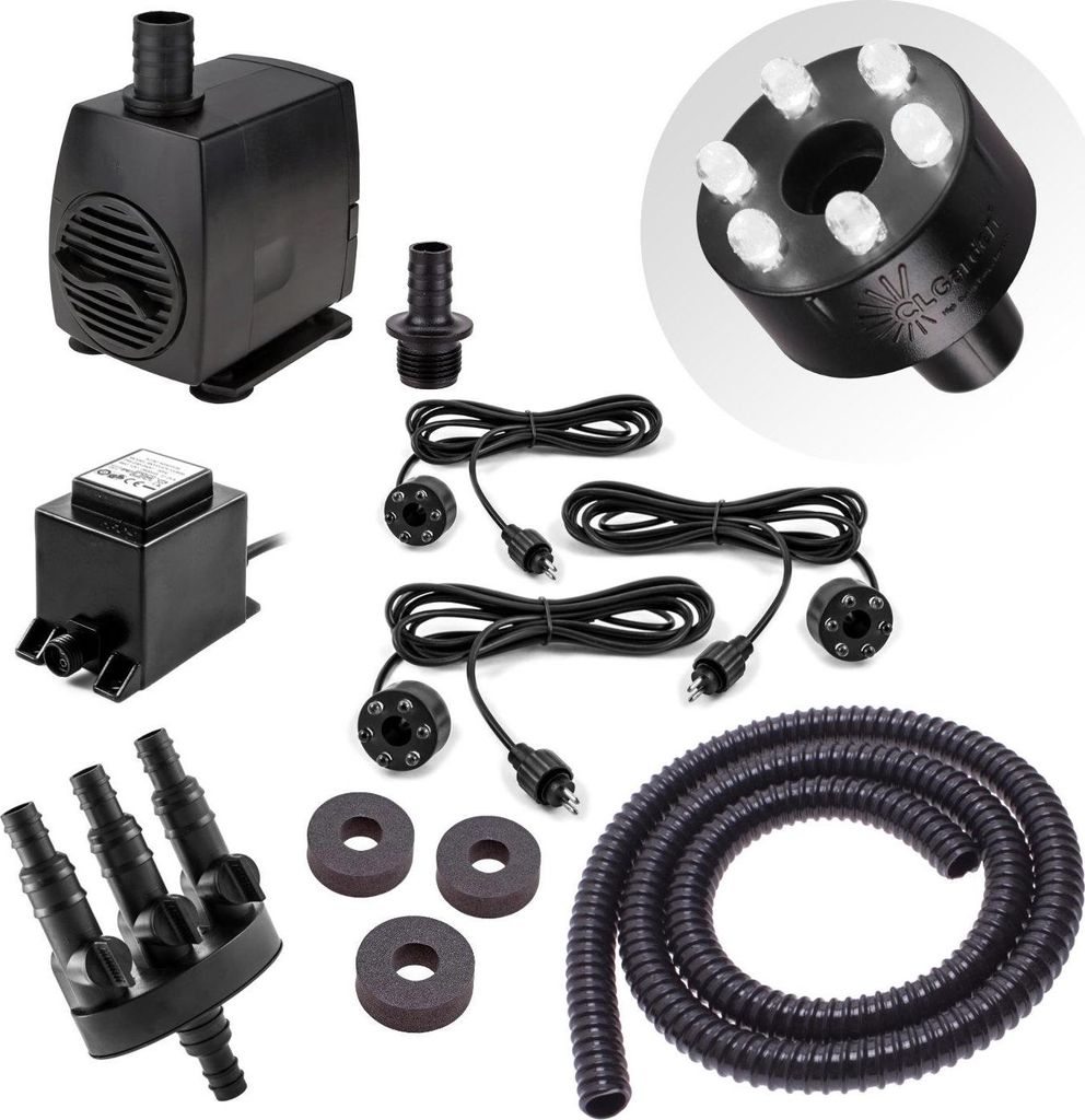 CLGarden Springbrunnen Pumpe Set SP3-S für Zierbrunnen mit Produktbild 