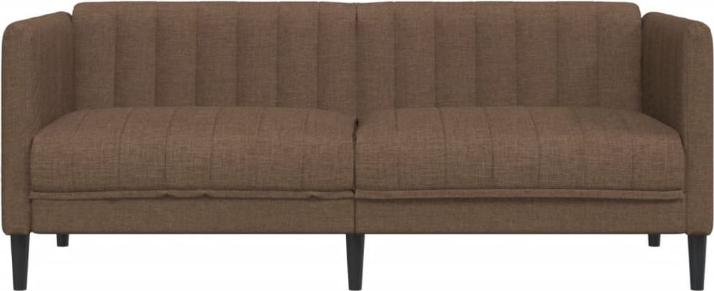 Design Sofa 2-Sitzer Braun Stoff, Schlafsofas 2024 Neu Produktbild 4