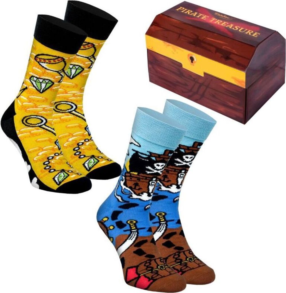 Rainbow Socks Socken Alltagssocken Piratenschatz 2 Paar Produktbild 