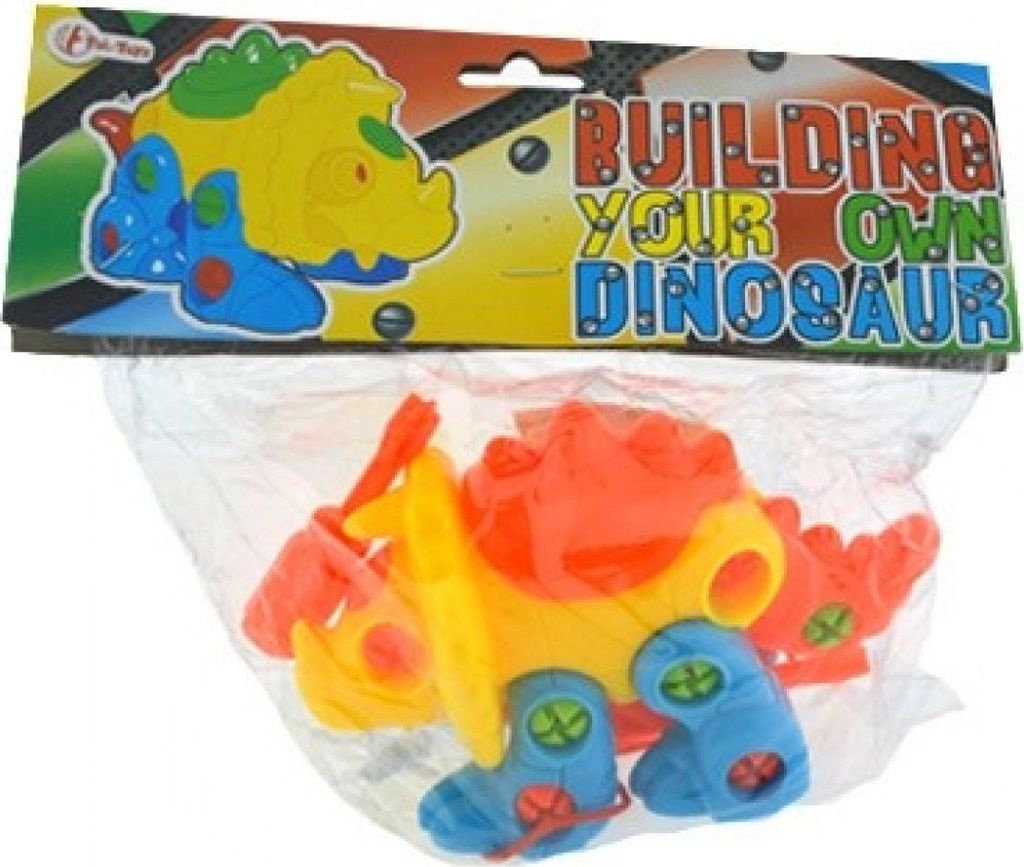 Bau dein eigenen Dinosaurier - Konstruktions-Nachziehspielzeug, Schraubenzieher inkl., ca.15x18x8cm