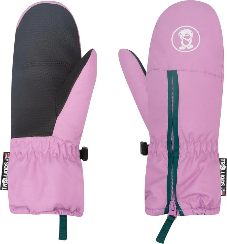 TROLLKIDS Mitten Viola Guanti Impermeabili Bambini 6-7 Anni - Top Calore