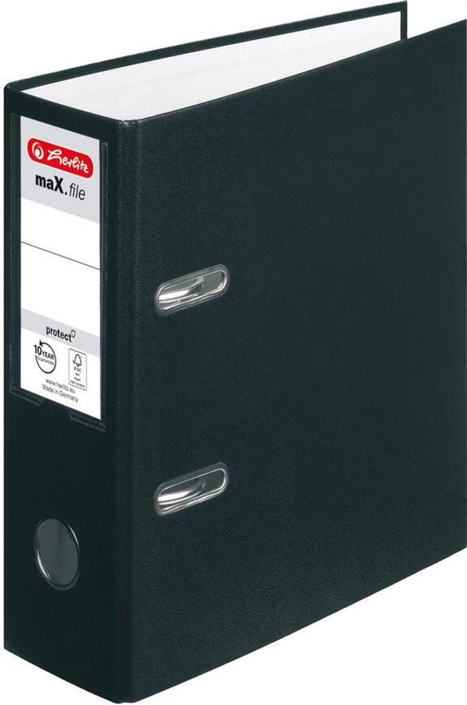 Herlitz Ordner / DIN A5 / 80mm breit / Farbe: schwarz