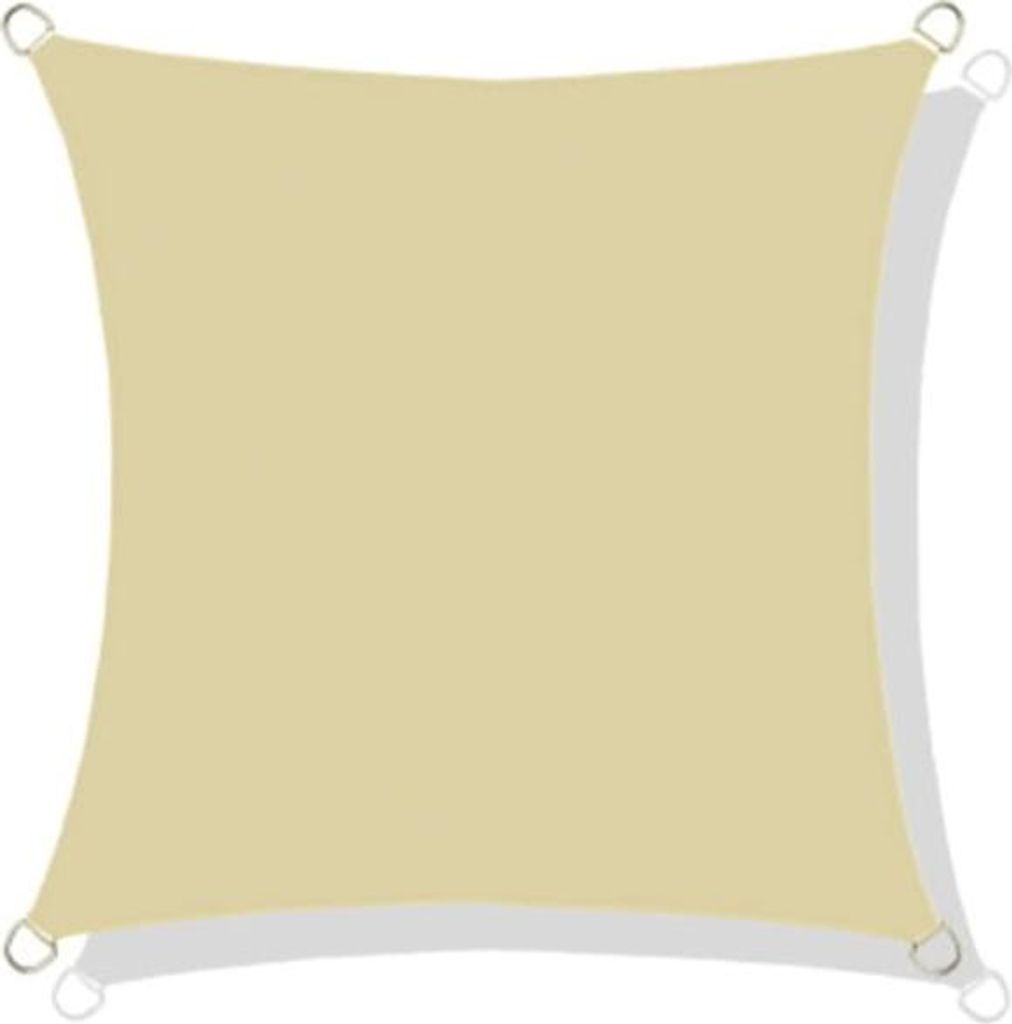 Wasserdichtes codura Sonnensegel 3x3 m beige
