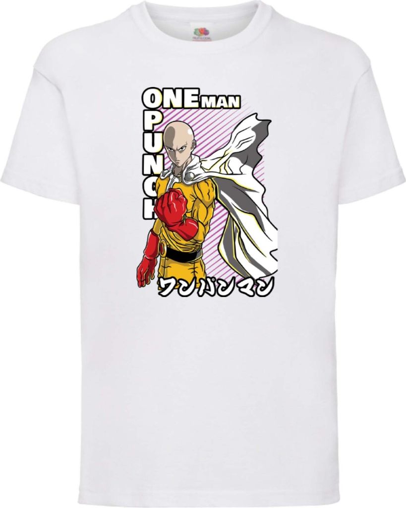 Kinder T-Shirt Japan Animation Manga Anime Comics One manga Punch Anime Man Saitama 01 Var-010 One manga Punch Anime Man Saitama, 5-6 Jahr - 116 / ...