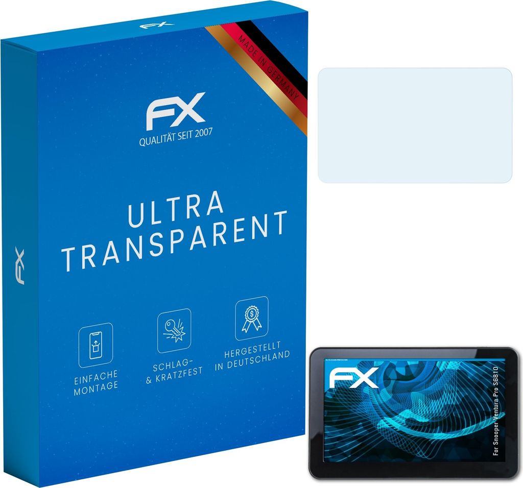 atFoliX FX-Clear 3x Schutzfolie kompatibel mit Snooper Ventura Pro S6810 Displayschutzfolie