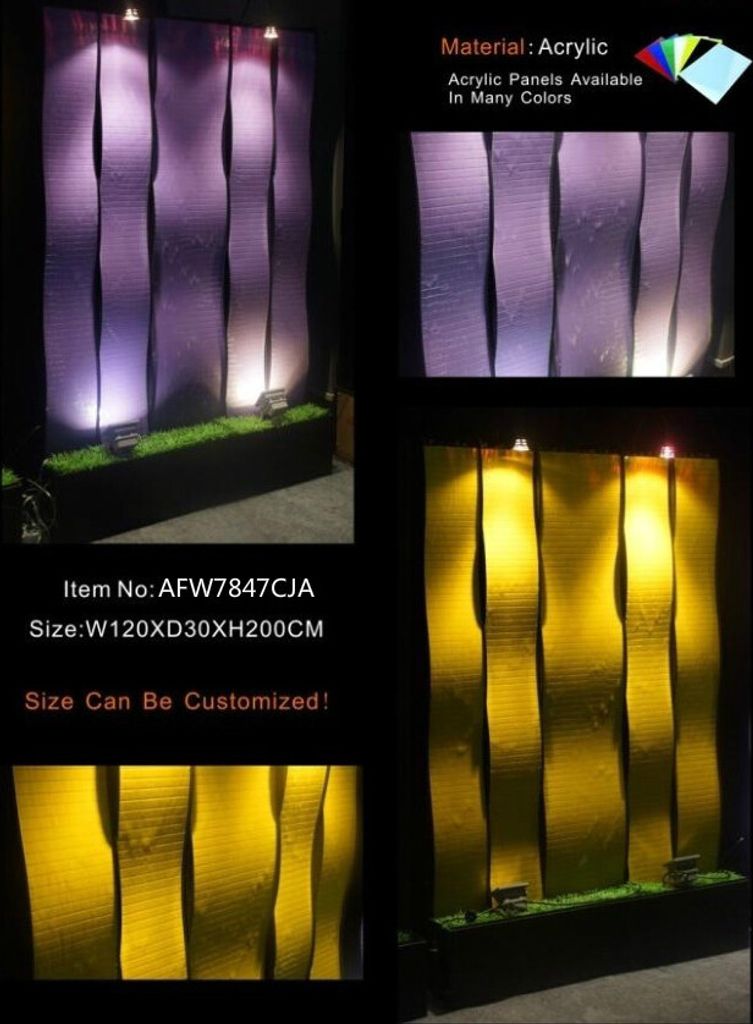 Wandpaneel led Wasserwand Wasserwände Wand Wasserwand 120x200cm Trennwand Neu