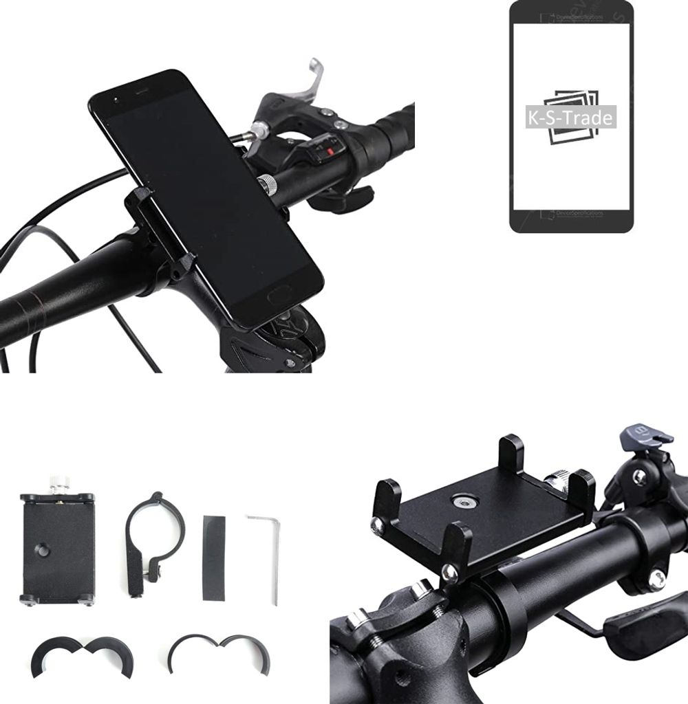 K-S-Trade Handyhalterung für das Fahrrad kompatibel mit Samsung Galaxy S22 Ultra Halter Lenkstange Fahrradhalterung Motorrad Bike Mount Befestigung