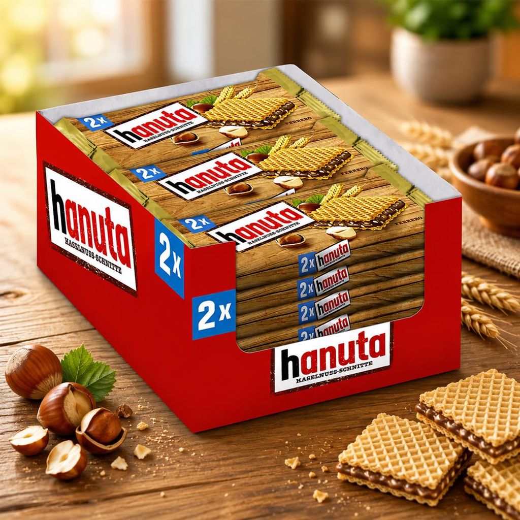 Ferrero Hanuta 2er Waffel im 18er Big-Pack (18 x 44g Produktbild 