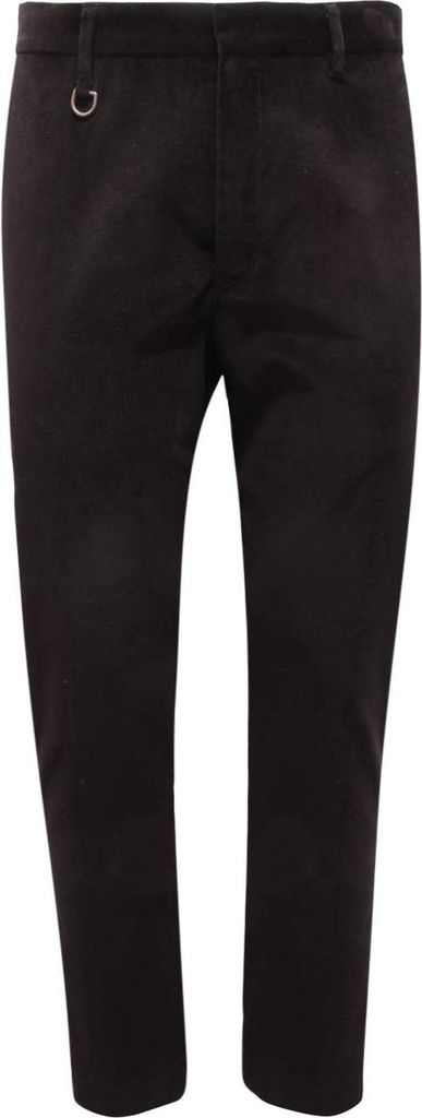 6565Av Pantalone Velluto Uomo Paolo Pecora Man Velvet Trousers Black