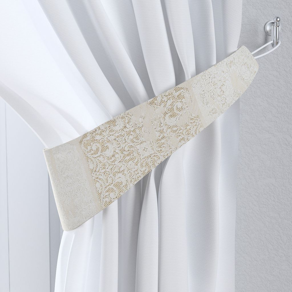 Dekoria Raffhalter Victoria, grau-beige, 12 x 70 cm