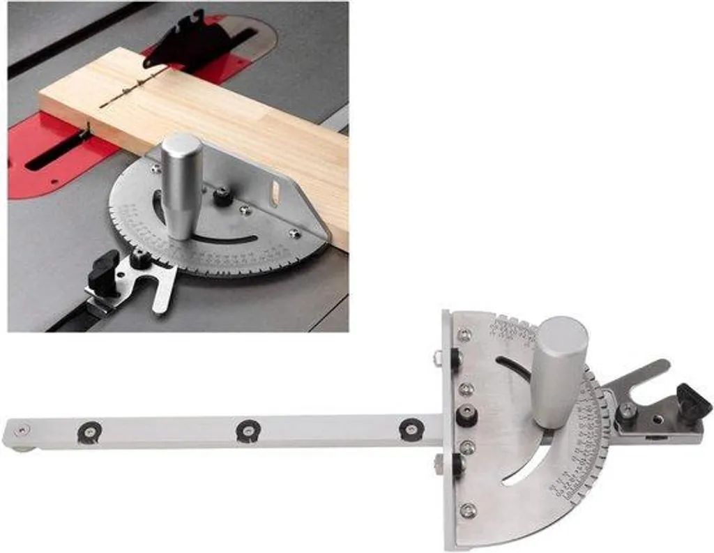 Butée angulaire robuste en aluminium avec échelle de réglage haute clarté