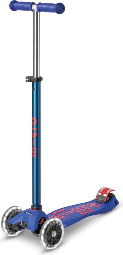 Monopattino Maxi Micro Deluxe LED per bambini, colore: blu Immagine del prodotto 