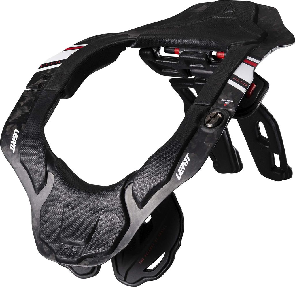 Leatt 6.5 Carbon V26 Nackenstütze, schwarz/weiß, L/XL