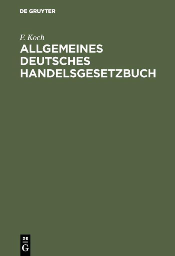 Allgemeines deutsches Handelsgesetzbuch