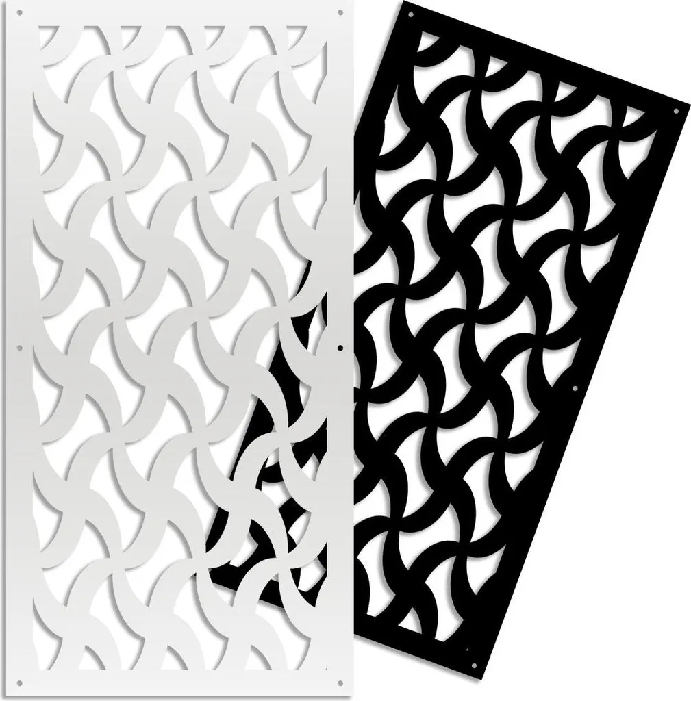 NINJA Pannello PVC Traforato Nero 73x148 cm | Divisorio Design Casa