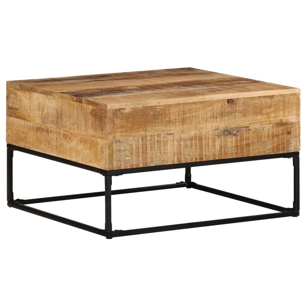 Maison Exclusive - Couchtisch 68x68x41 cm Raues Mangoholz