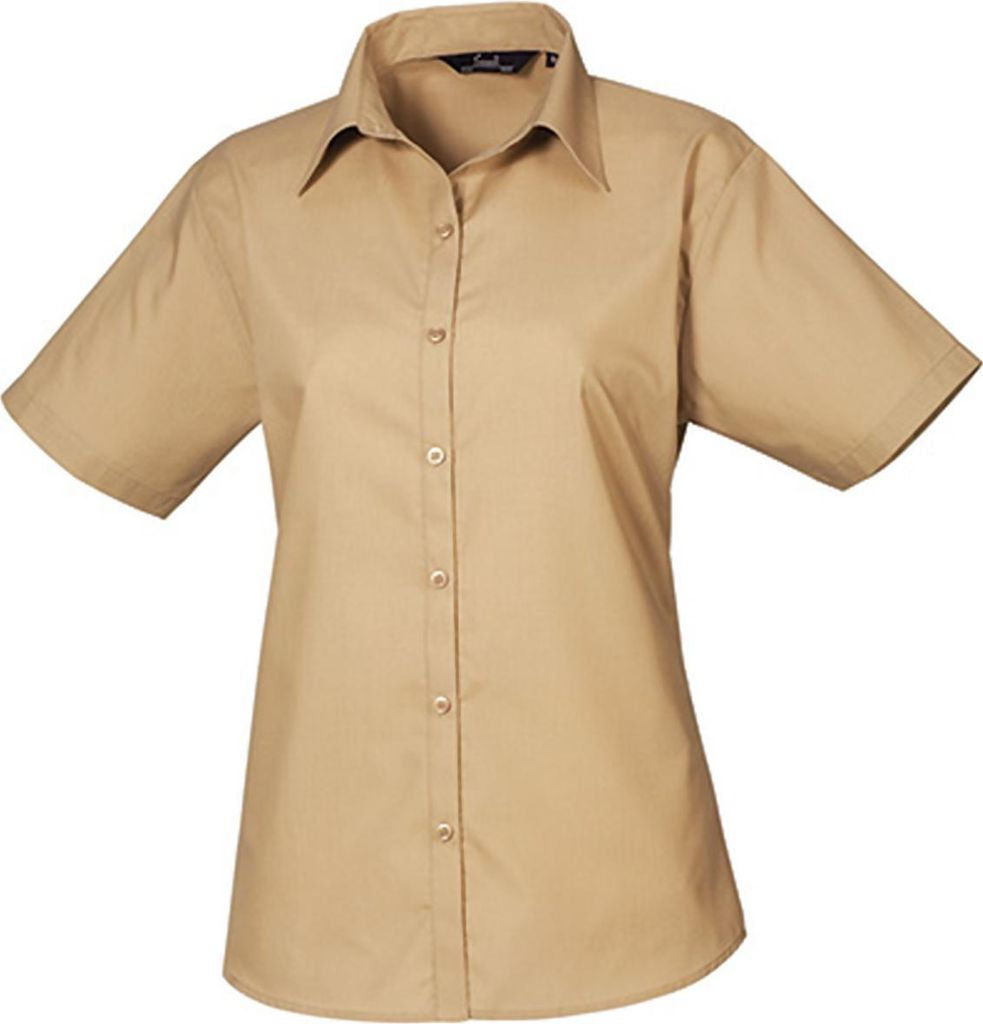 Premier Workwear Women ́s Poplin Short Sleeve Blouse