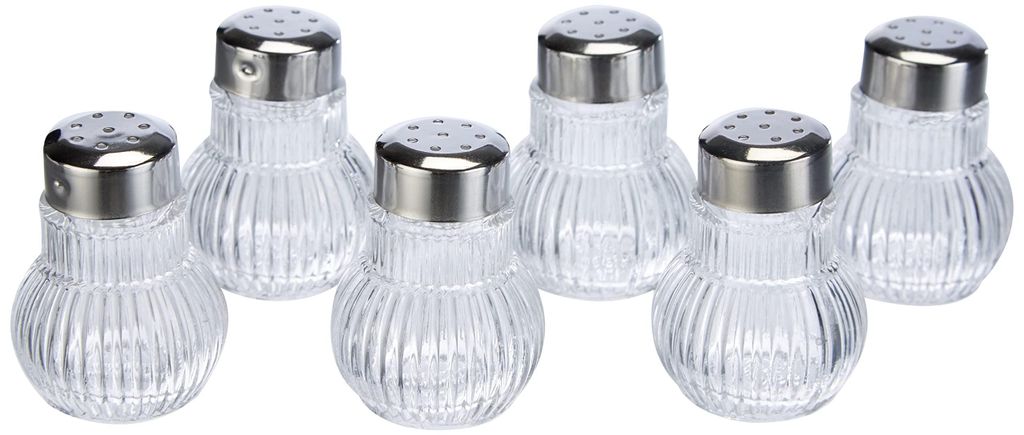 Fackelmann 6 Ruby mini shaker, shaker per spezie, vetro Immagine del prodotto 