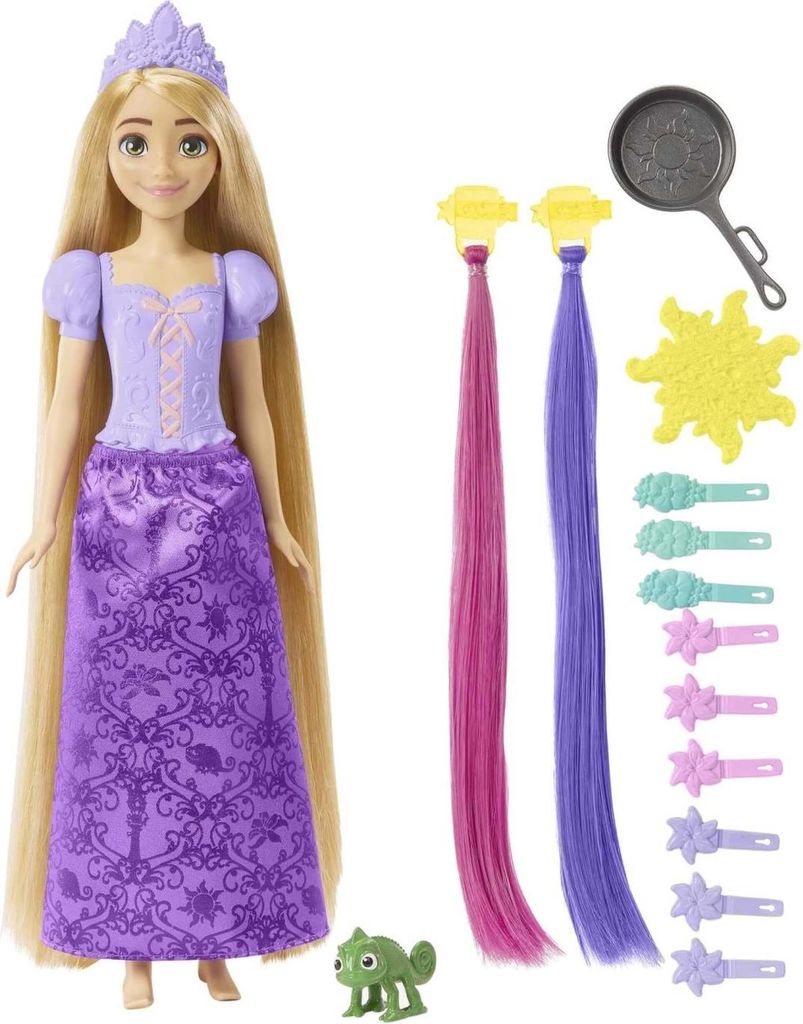 Mattel, Lalka Ksiniczka Disneya, Roszpunka Bajkowe Wosy Zdjęcie produktu 