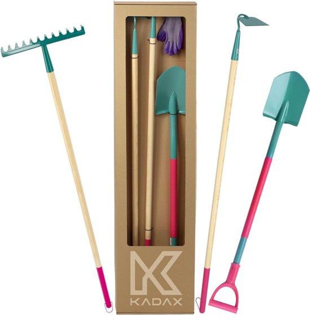 Gartenwerkzeugset, Damen-Set, 4-teilig - metallene Spaten, Produktbild 