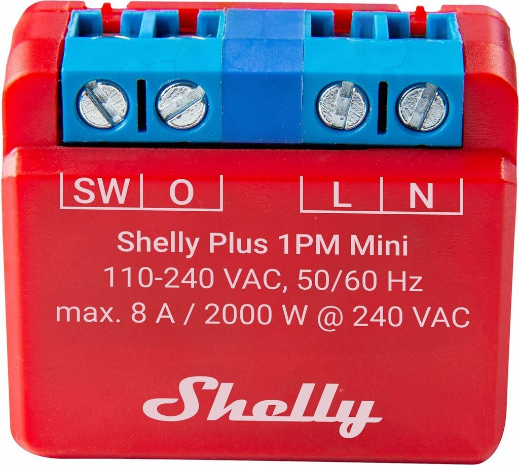 Shelly 1PM Mini Relais Generation 3 - Kompatibel mit SMART HOME by hornbach