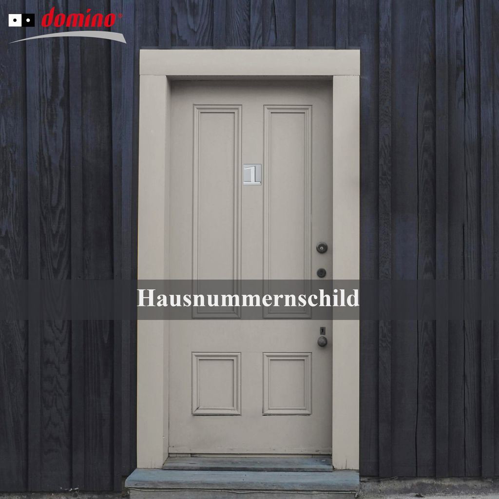 DOMINO Hausnummer Briefkasten Selbstklebend – 1 | 3D Produktbild 