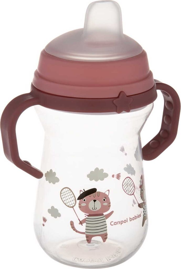Tazza per bambini FirstCup 250ml Bonjour rosa Canpol Immagine del prodotto 