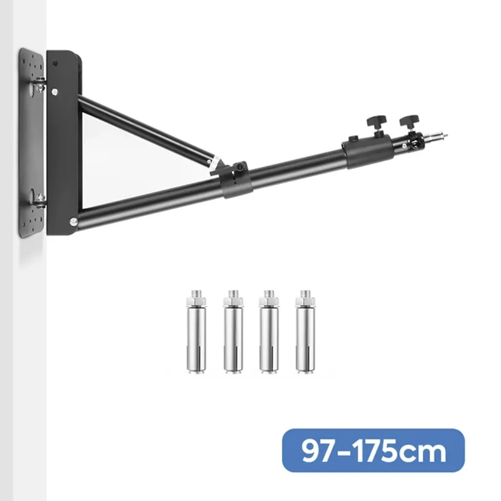 Support de lampe mural pour studio vidéo, extension réglable 175 cm - 2