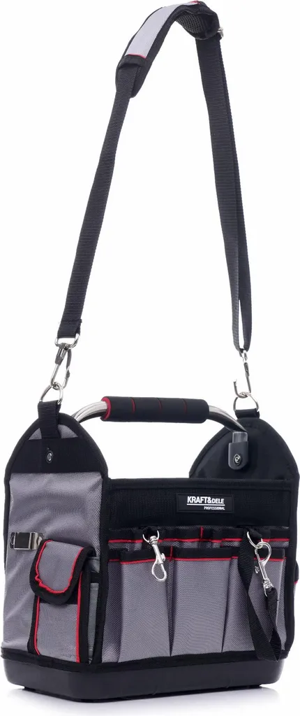 Sac à outils ouvert 30cm résistant avec de nombreuses poches de rangement