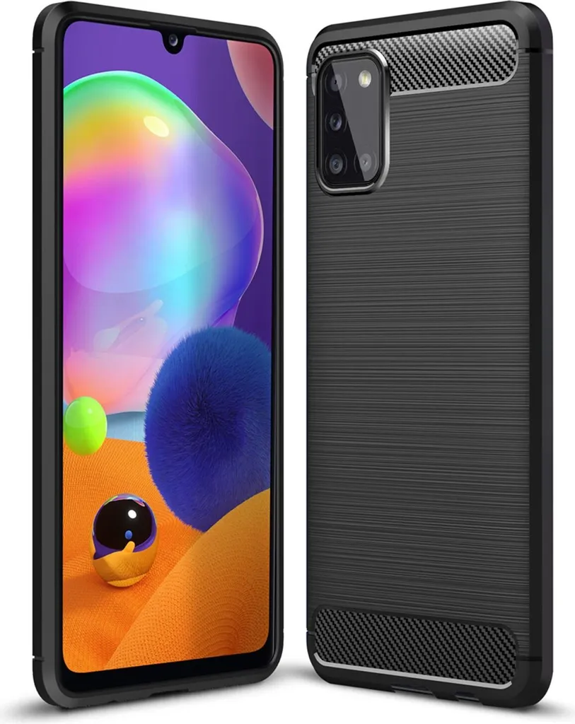 Cover NALIA Samsung A31: Protezione Bumper Anti-Urto Carbon Design