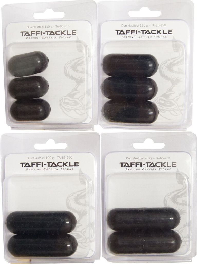 Taffi Tackle Inline Lead Wallerbleie, Gewicht / Inhalt:210g - 2 Stück