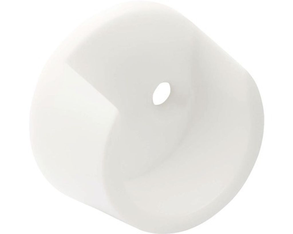 Držák šatní tyče Ø 25mm, plast, bílý 2 ks Obrázek produktu 