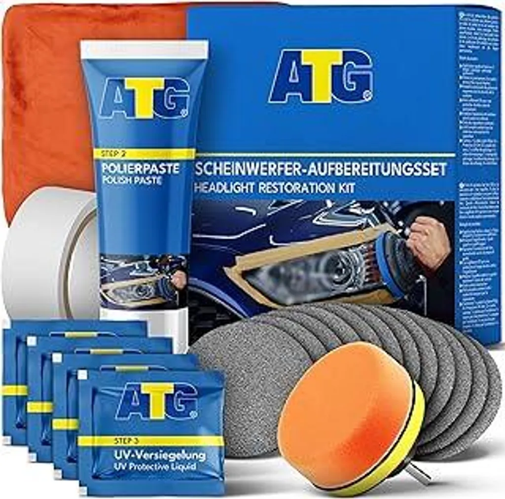 ATG Kit Lucidatura Fari Auto: Trasparenza Cristallina e Protezione UV
