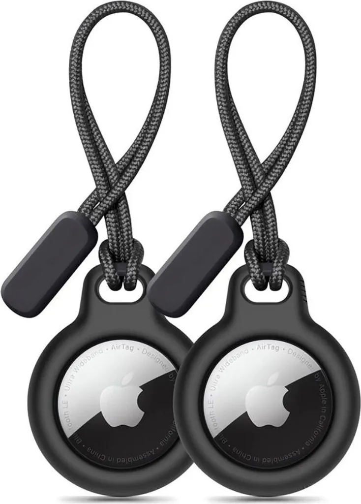 Tech-Protect Catena ruvida 2-Pack Apple Airtag Nero