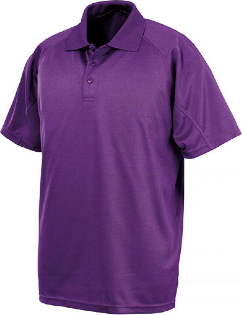 SPIRO S288X | Herren Performance Aircool Polo, Polyester eye-bird-Mesh - Farbe: Purple - Größe: S