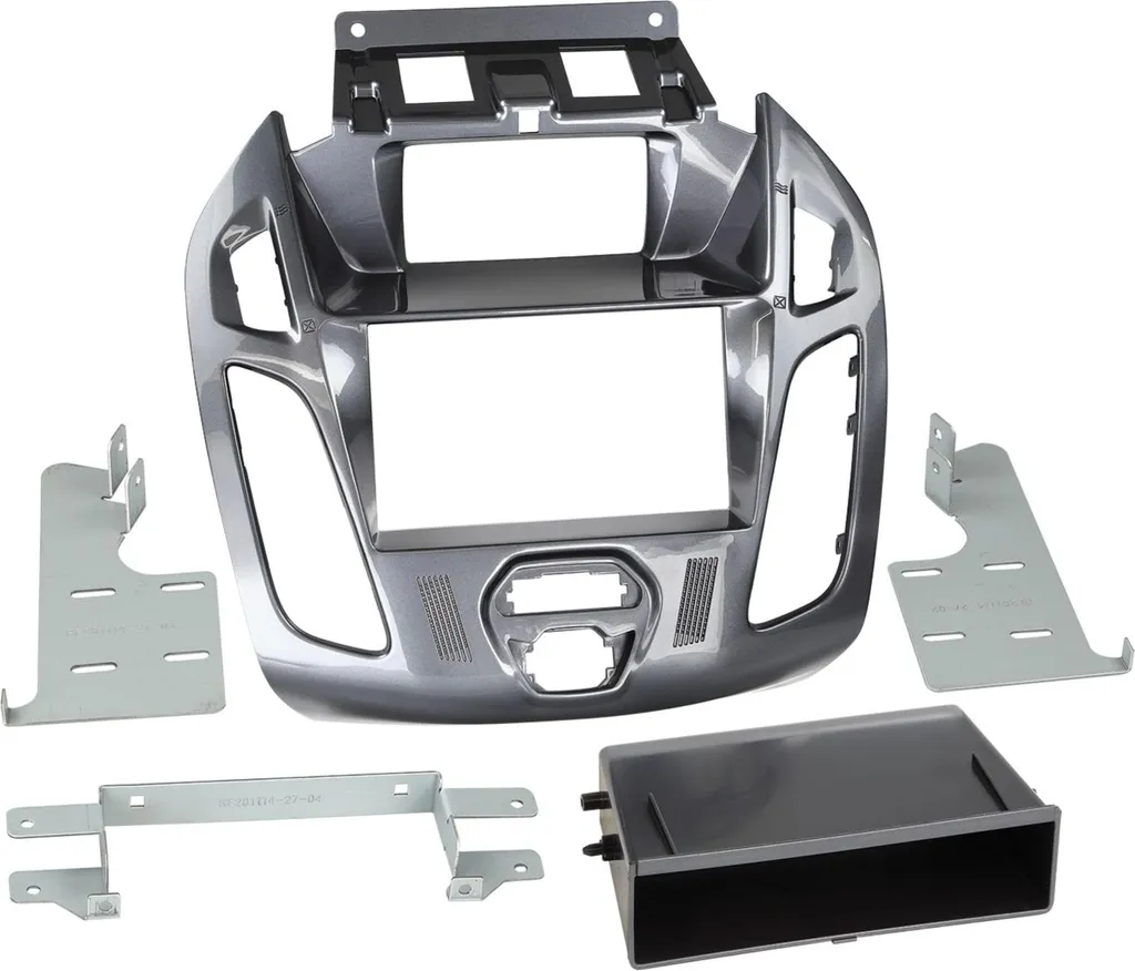Mascherina Autoradio Ford Tourneo Transit Connect | Telaio 2 DIN Nero