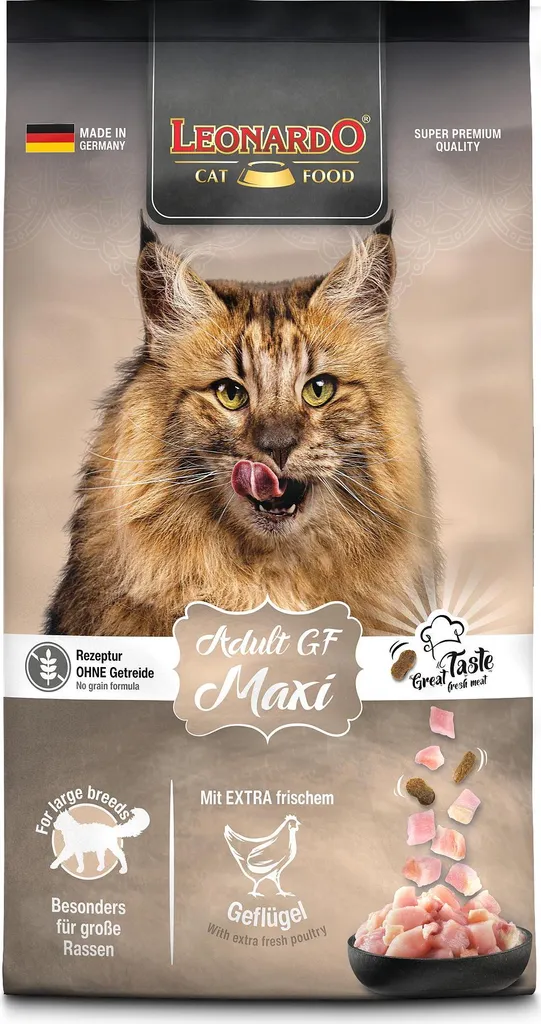 Cibo Gatti Leonardo GF Maxi 15kg Senza Cereali - Dieta per Maine Coon