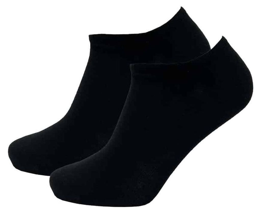Sneakersocken aus Lyocell - 2 Paar – Schwarz – 47-50