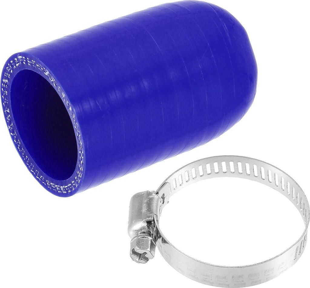 1 Satz Silikon Kühlmittel Kappe mit Klemme 32mm Innendurchm. Blau
