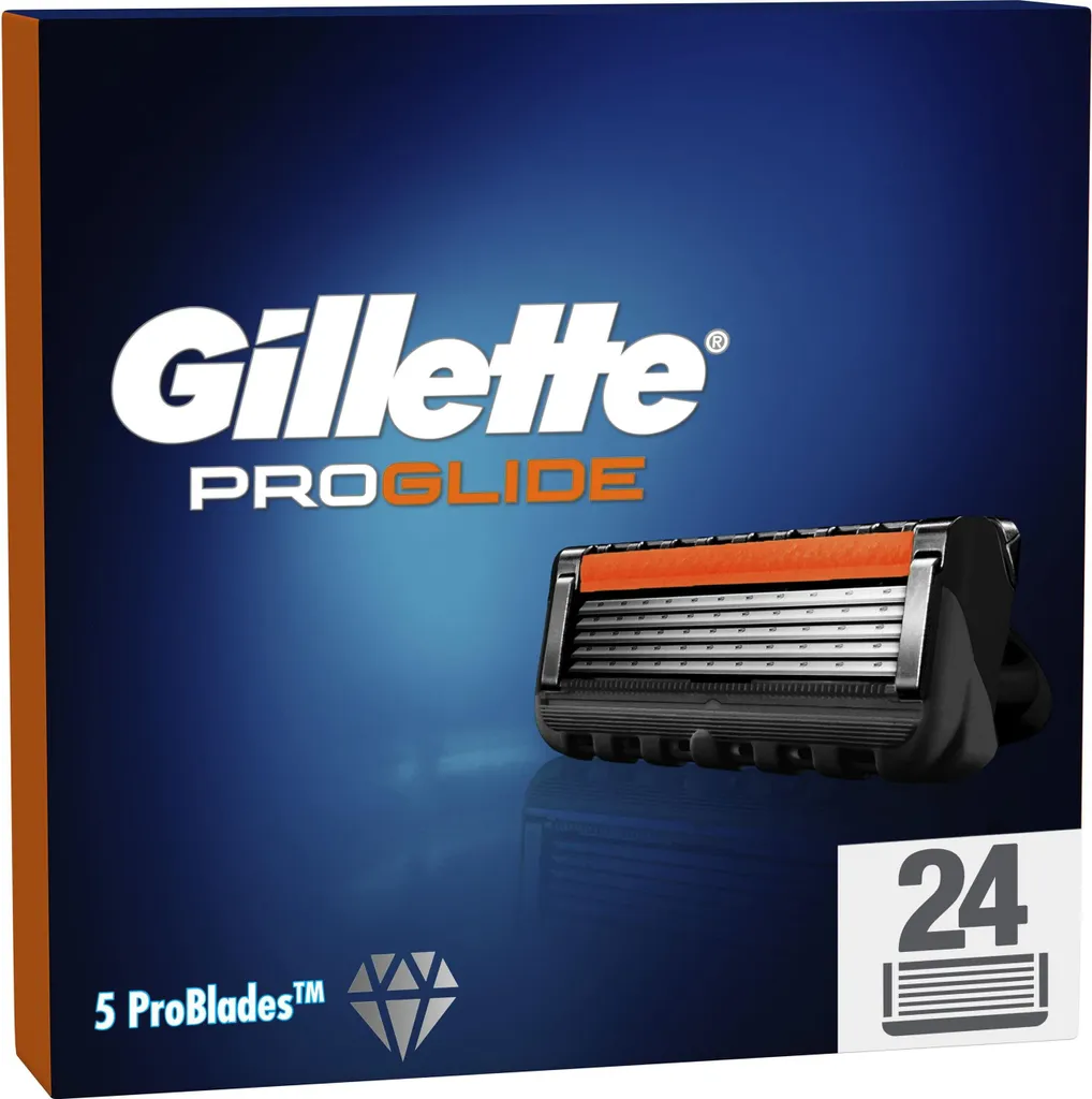 Lames Gillette ProGlide Rasage de Près Sans Irritation Pack Eco 24 Unités
