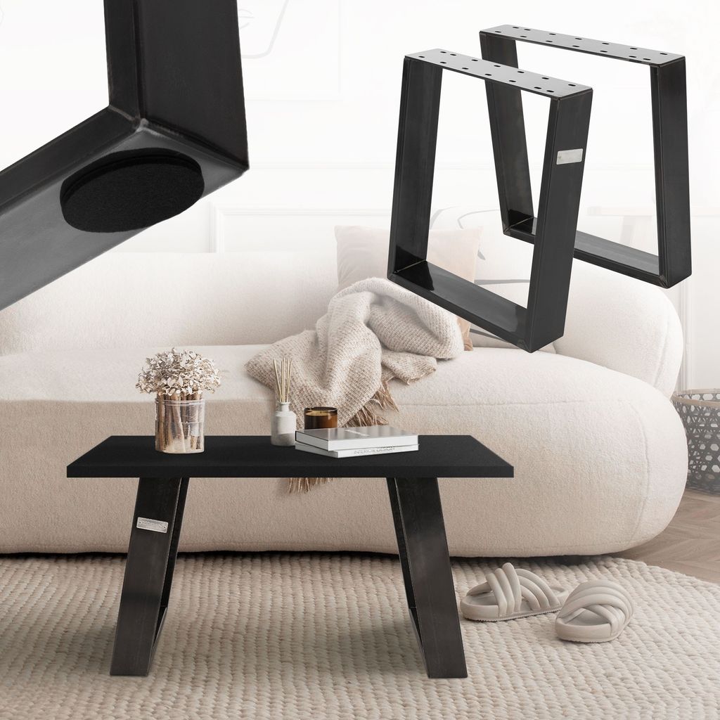 ML-Design sada 2 podnoží stola / podnože lavice so sklonom Obrázok produktu 
