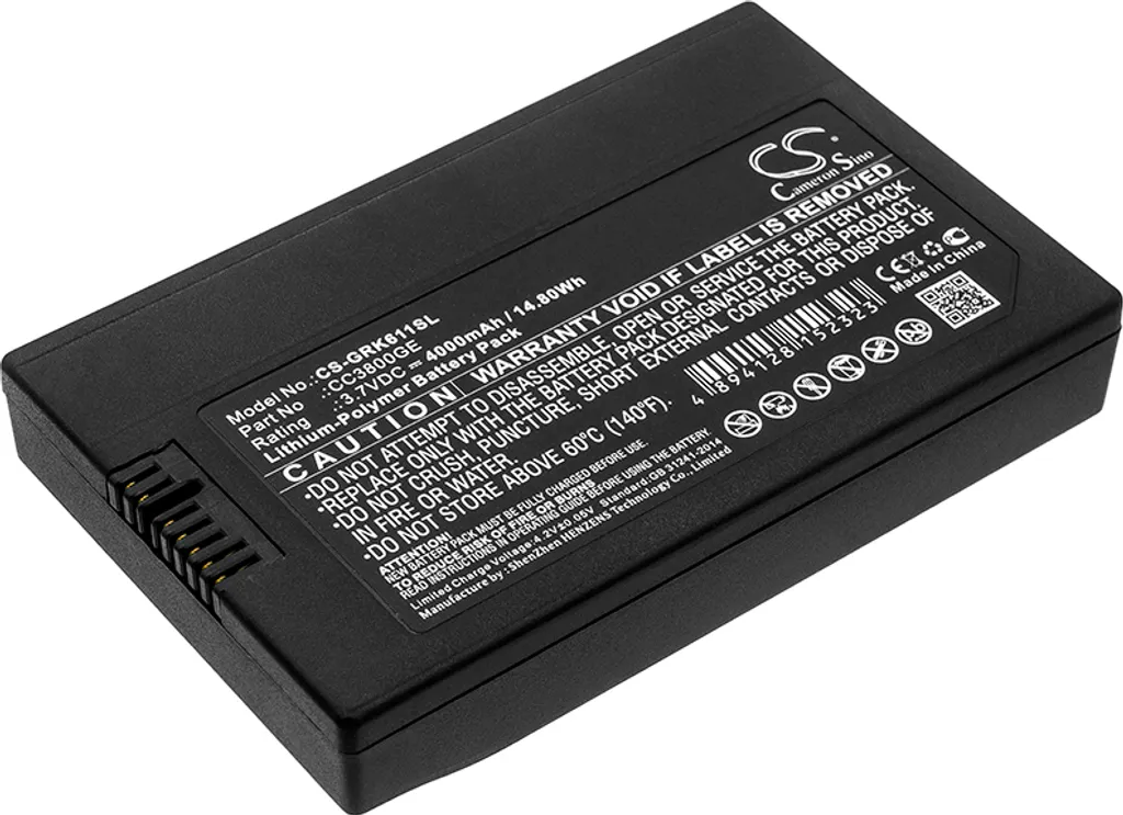 Batterie 3.7V 3800mAh pour GE Druck DPI 611 612 Flex Remplacement CC3800GE