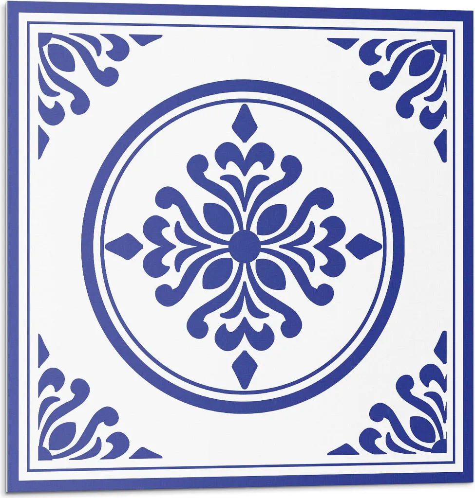 Piastrelle Vinile Autoadesive Pattern Floreale 30x30 | Decorazione Murale