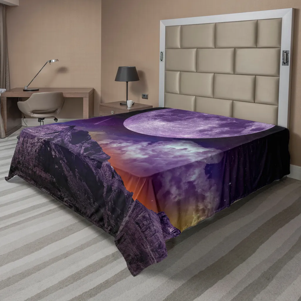 Drap de dessus décoratif Cosmos pour chambre adulte ou enfant 244x205