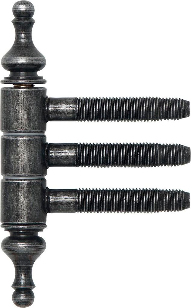 SFS Einbohrzierband 16 mm Türband mit 3-Stufengewindebolzen, schwarz antik