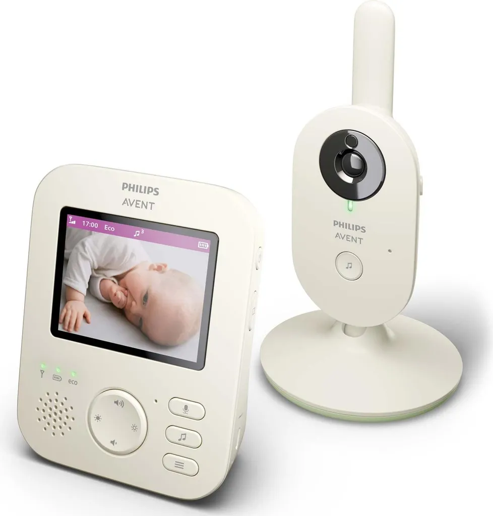 Écoute-bébé Vidéo SCD882/26 Longue Portée avec Capteur de Température Ambiante