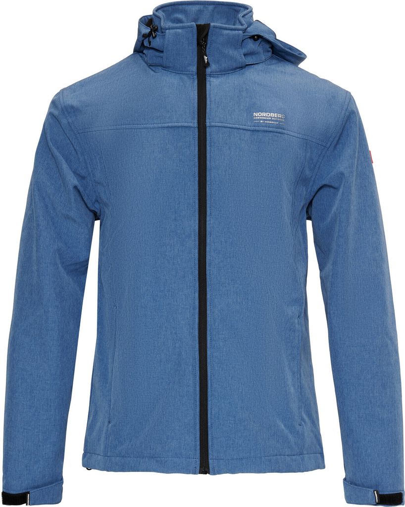 Nordberg Kjeld - Softshell Outdoor Sommerjacke Herren - Hellblau Melange - Größe M
