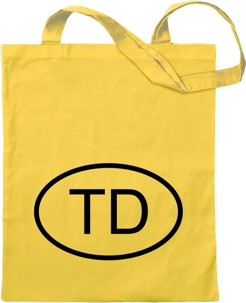 Kiwistar - Baumwolltasche - gelb - Tschad TD - Turnbeutel Fun Rucksack Sport Beutel Gymsack Ziehgurt